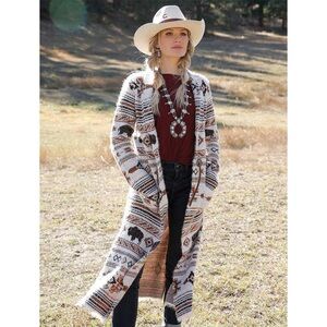 Cruel Girl Southwestern Sweater knit Duster Cardigan